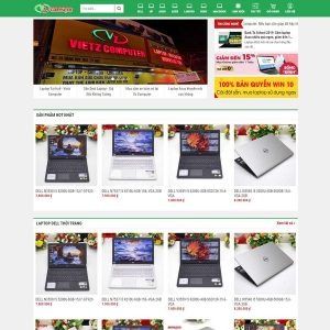 thiết kế web bán laptop