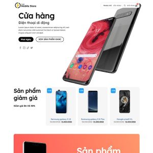 thiết kế web bán điện thoại