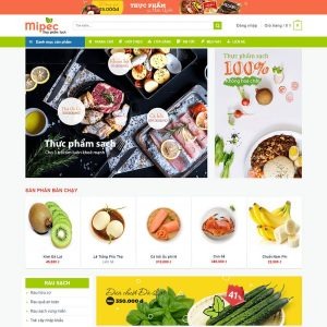 thiết kế web thực phẩm