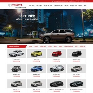 thiết kế web ô tô