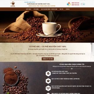thiết kế web cà phê
