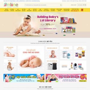 thiết kế web mẹ và bé