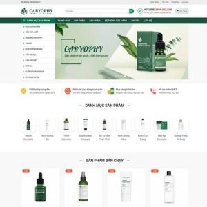 thiết kế website mỹ phẩm